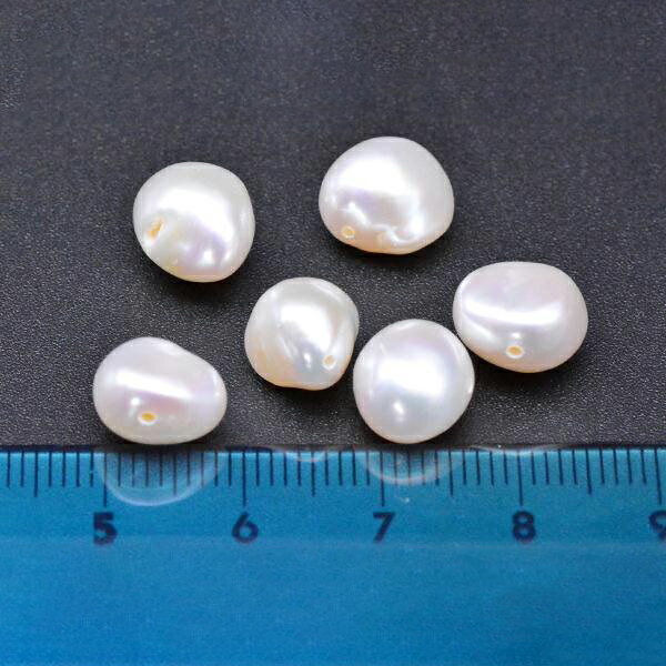 即日発送！高品質淡水パールビーズ No.58 不規則型 天然素材【6ヶ】