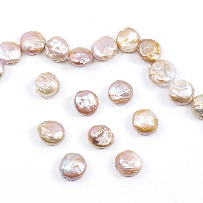 即日発送！淡水パールビーズ 天然素材 不規則型 12-13mm（1ヶ）