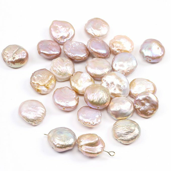 即日発送！淡水パールビーズ 天然素材 不規則型 12-13mm（1ヶ）