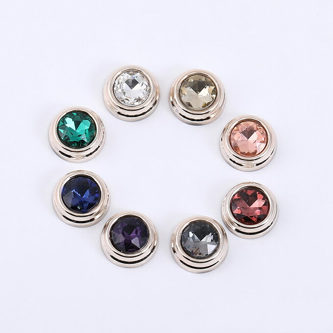 即日発送！アクリル貼付けパーツ ガラスストーン貼り 丸型 6×13mm【10ヶ】