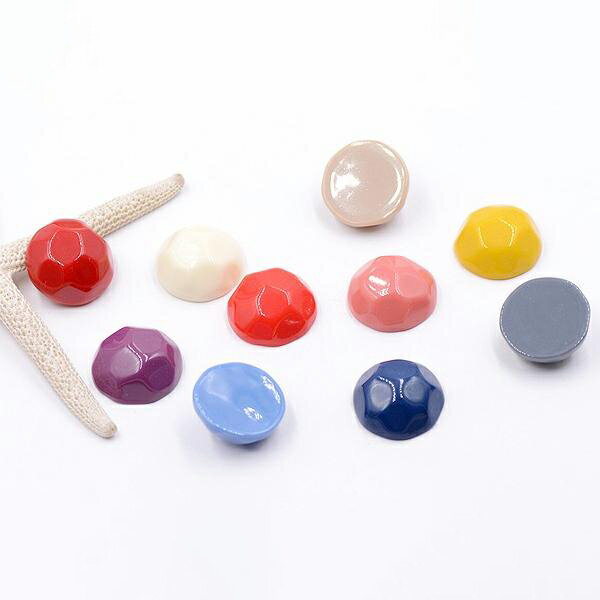 Rakuten - 即日発送！カラフル貼付けパーツ デコパーツ カボション 樹脂パーツ 半円 23mm 全10色（10ヶ）