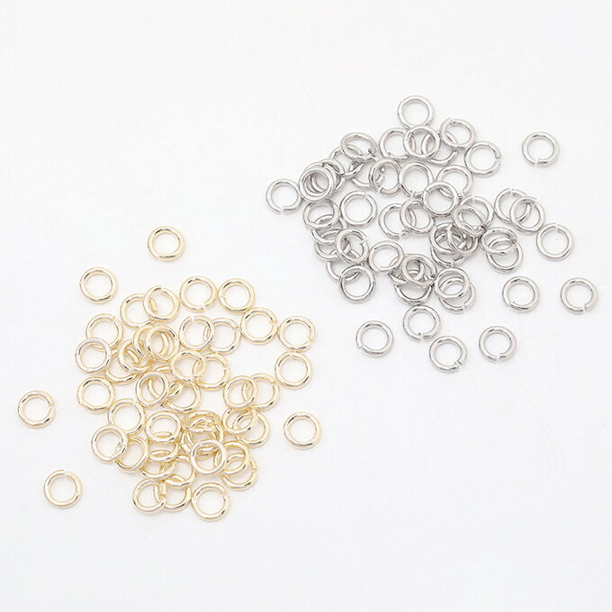 即日発送!丸カン 定番丸カン金具 基礎留め金具 つなぎカン 接続カン 0.8×4.5mm(5g)