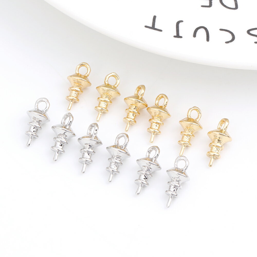 即日発送！デザインヒートン 6×12mm（8ヶ）