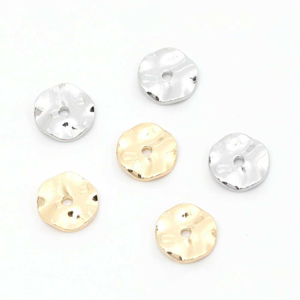 即日発送！メタルパーツ ロンデル アクセサリーパーツ フラットラウンド 銅製 約8mm（10ヶ）