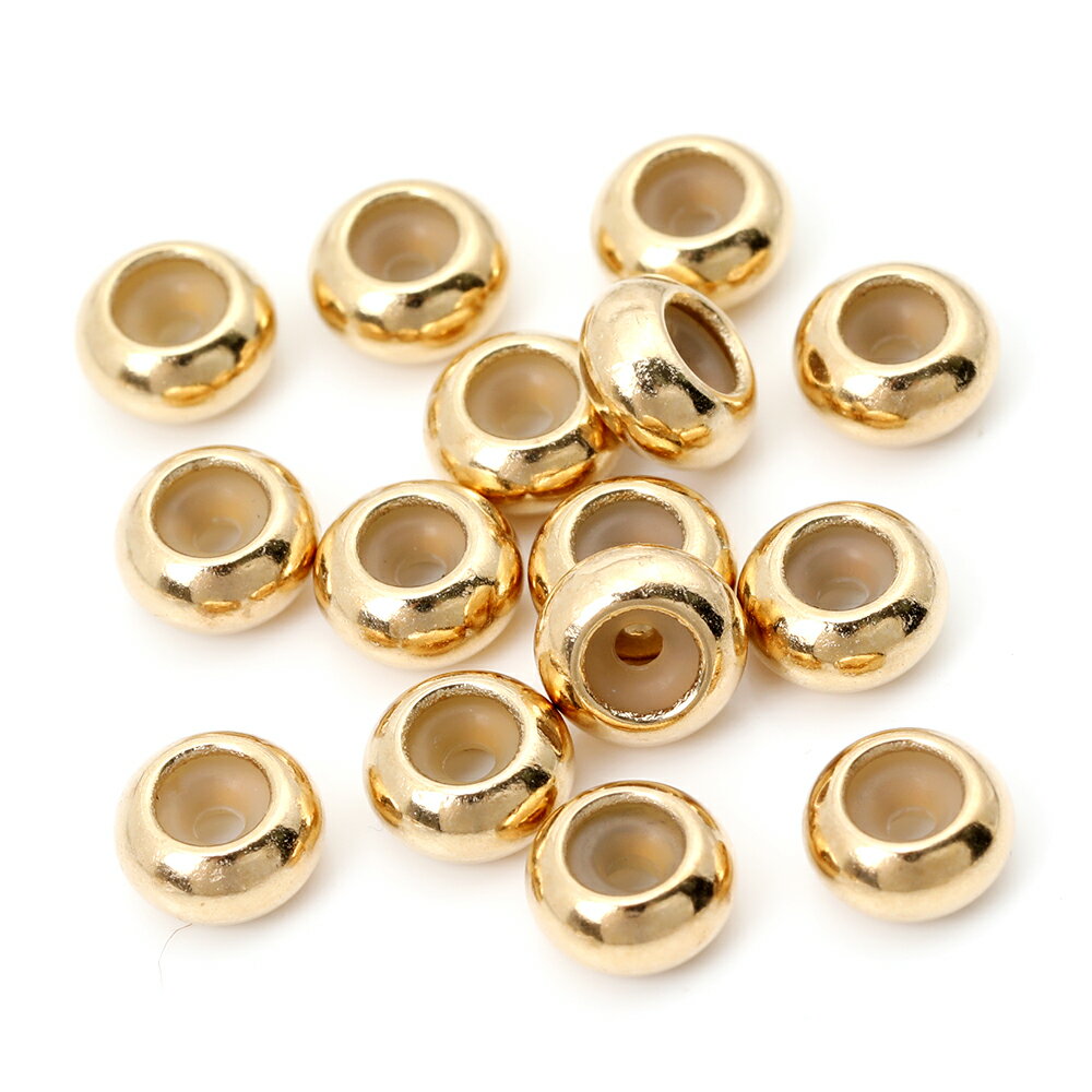 チェーンストッパー シリコン入り 約6mm　15個　アクセサリーパーツ