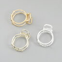 即日発送!メタルバンスクリップ ヘアクリップ 丸型 全3種(1ヶ)メール便不可