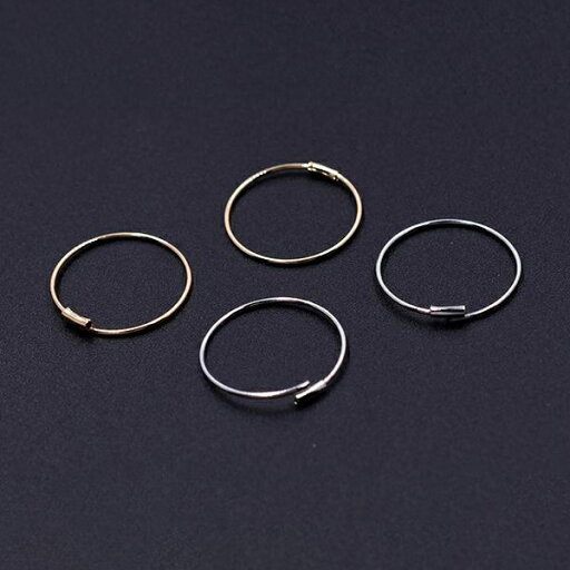即日発送!パイプフープピアス リングピアス金具 基礎金具15mm(6ヶ) 即日発送!パイプフープピアス リングピアス金具 基礎金具15mm(6ヶ)