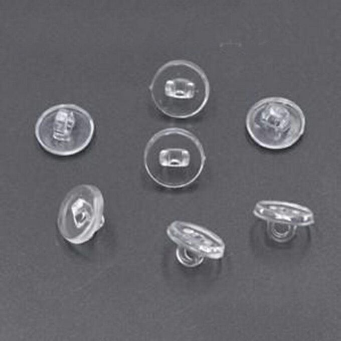 即日発送！ボタン足 ゴム留め 10mm 100個セット 手芸用パーツ 貼り付け