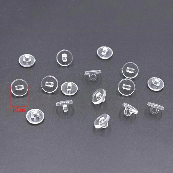 即日発送！ボタン足 ゴム留め 10mm 100個セット 手芸用パーツ 貼り付け