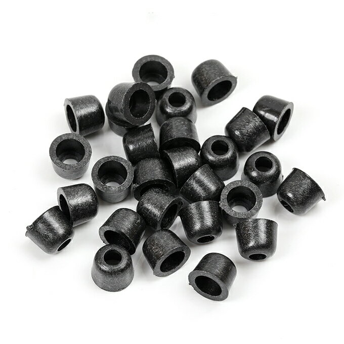 即日発送！ヘアゴムパーツ 5.5×7mm ブラック（100ヶ）