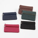 即日発送!小銭入れ 布製 薄い ミニポーチ ミニ財布 コイン財布 カードも入る コンパクト 小さいウォレット ファスナー付き ランダム