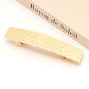 即日発送!ヘアバレッタ ヘアアクセサリー ゴールド 約18×85mm(1ヶ)