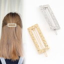 即日発送!パッチン留め ヘアピン 長方形型 24×78mm(2ヶ)