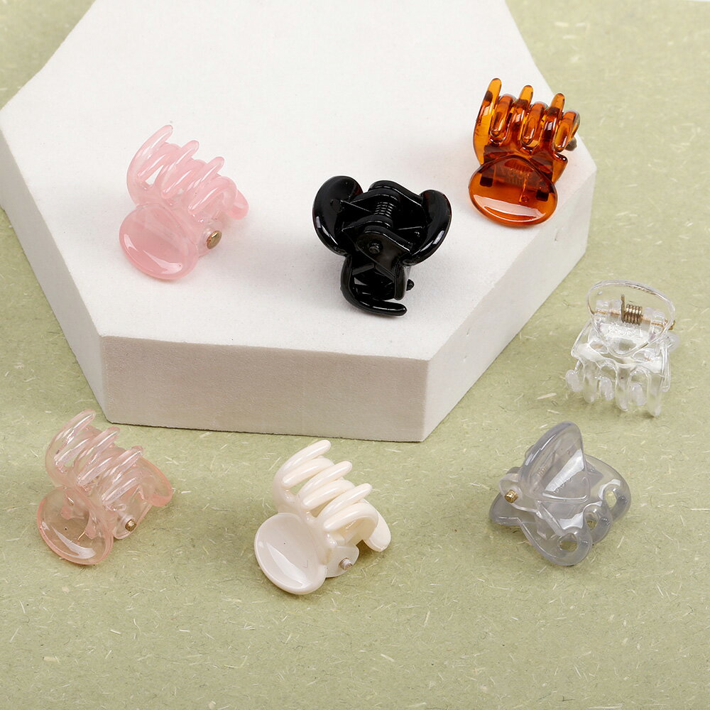 即日発送！MINIバンスクリップ ヘアクリップ 14×16mm（8ヶ）