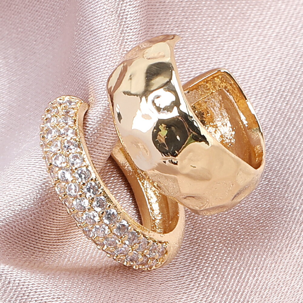 高品質ジルコニアイヤーカフ新作品レディース用品アクセサリージュエリー人気のイヤーカフ約 15×17mm 片耳用（1ヶ）