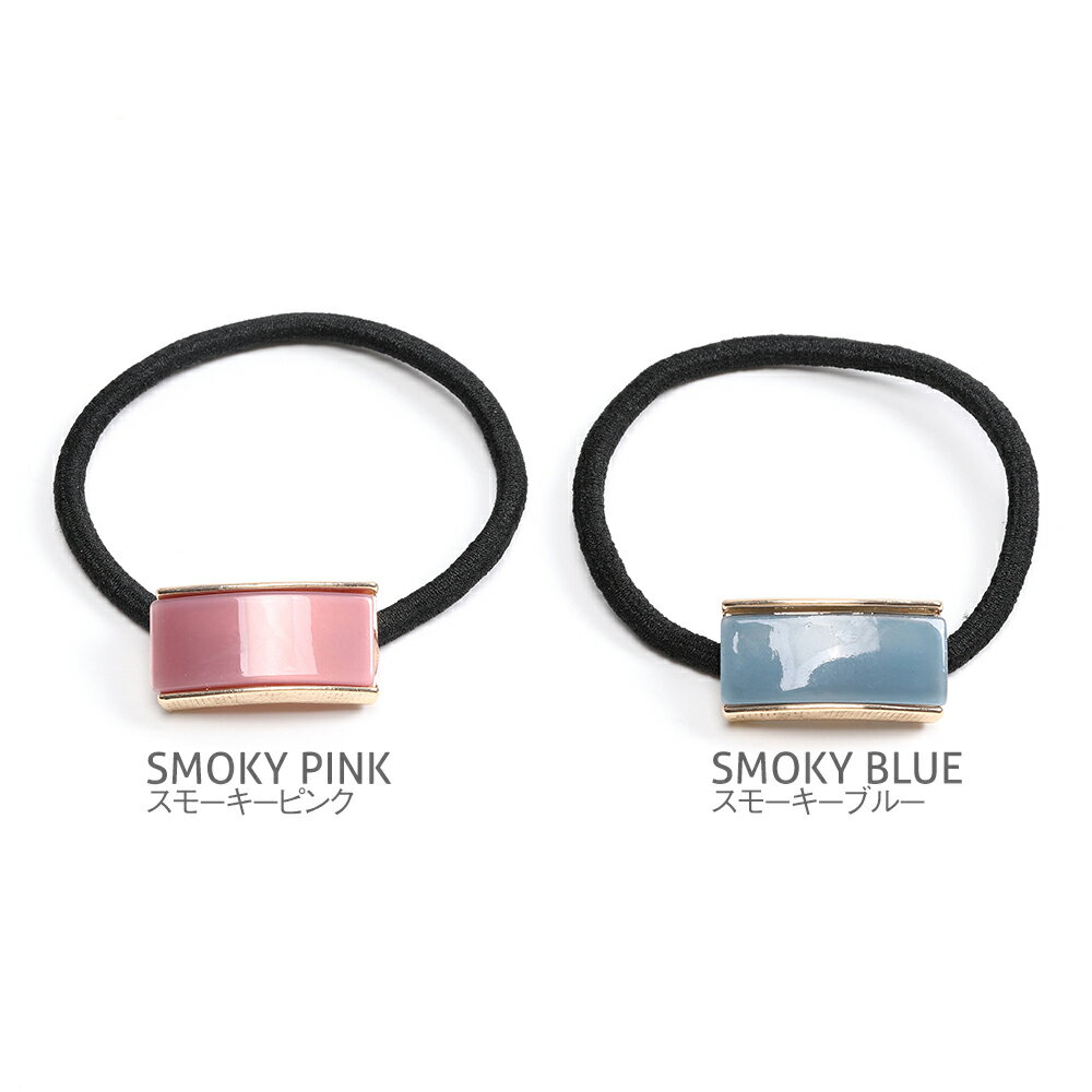 即日発送！ ウェーブラインメタルヘアゴム メタリックヘアゴム ビッグプレート おしゃれ 大人 カーブ 15×27mm ゴールド（1ヶ）