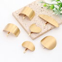 即日発送!ポニーフック金具 プレートウェーブライン 上質ヘアアクセサリー金具 オーバル スクエア ハート型(1ヶ)