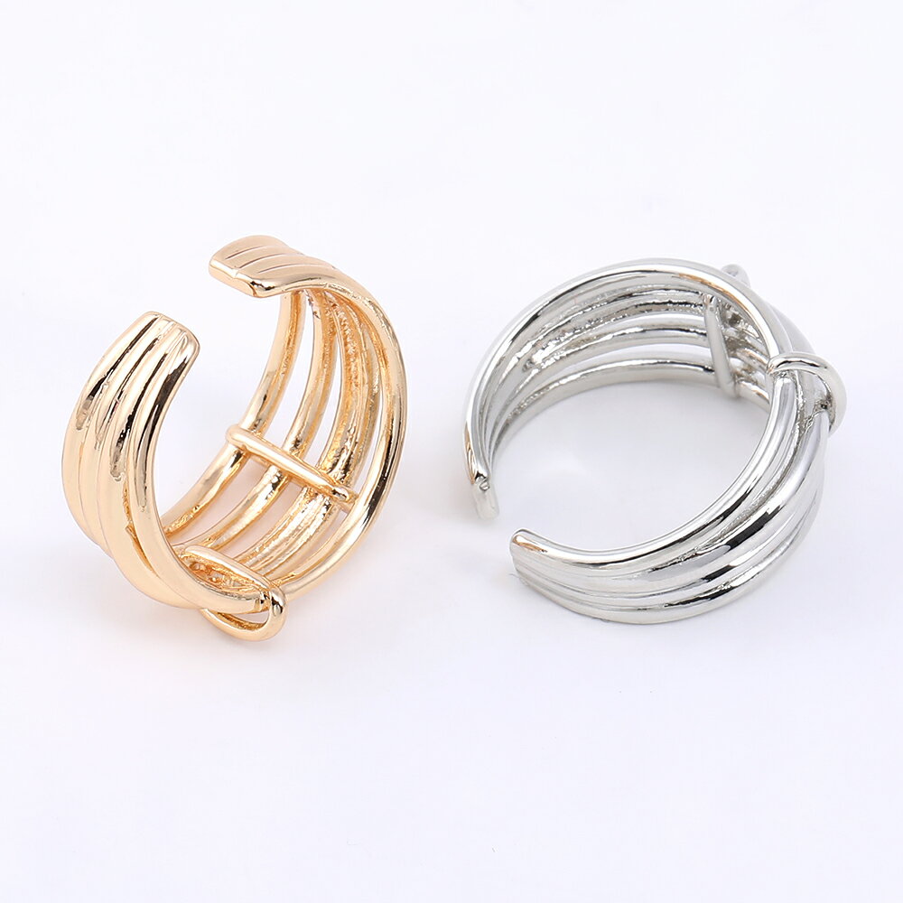 即日発送！上質デザインリング 指輪 ファッションリング 重ね付け ペアリング 男女兼用 12×21mm（1ヶ）