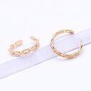 即日発送!イヤーカフ チェーンモチーフ ワンタッチイヤリング 簡単装着 片耳用 2.5×14mm ゴールド(2ヶ)