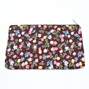即日発送!フラワー柄長財布 花カラー 13×21cm 綿財布【1ヶ】※ネコポス不可