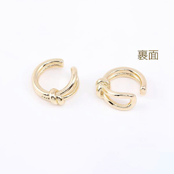 即日発送！イヤーカフ 結び目 5×11mm 片耳用（1ヶ）