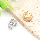 即日発送!ジルコニアイヤーカフ 9×13mm 片耳用(1ヶ)(4)