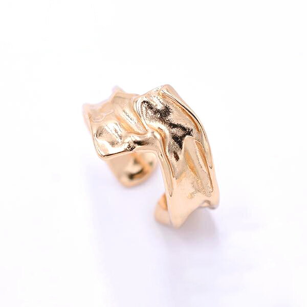 即日発送！リング 指輪 デザインリング 15×23mm ゴールド【1ヶ】