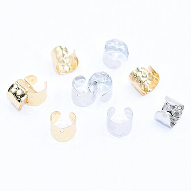 即日発送！イヤーカフ 幅広 1穴 9×12mm【10ヶ】