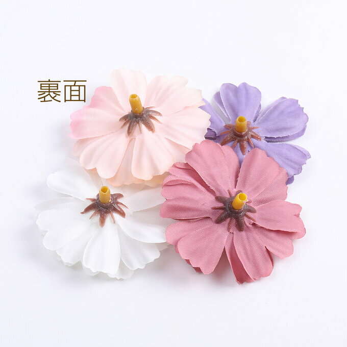即日発送！フリルフラワーパーツ 花びらパーツ フラワーモチーフ 造花パーツ 46mm（10ヶ）