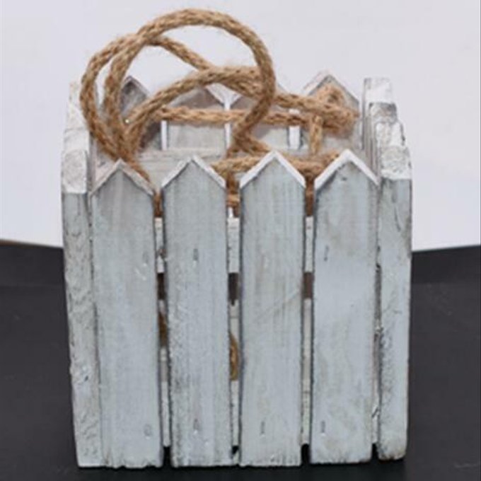 即日発送！ミニバスケット 装飾用 長方形 79×98mm ホワイト（1ヶ）