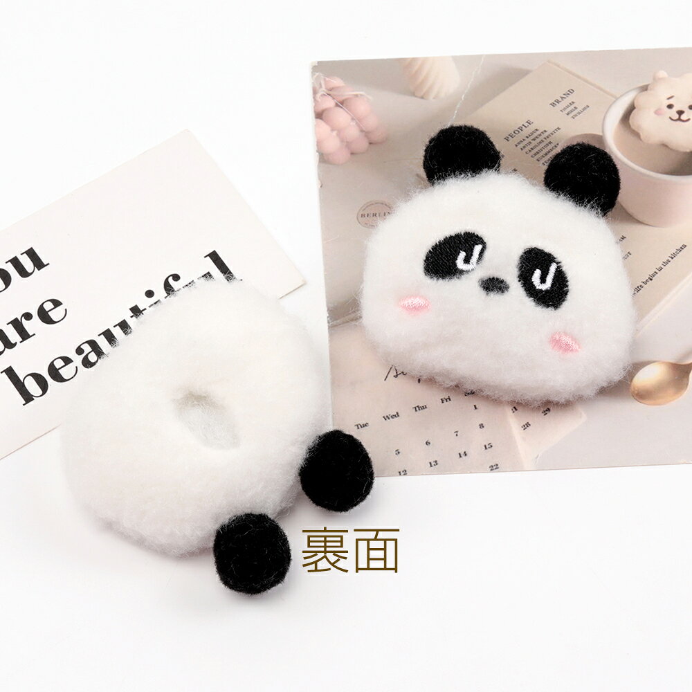 即日発送！クッションパーツ パンダ もふもふパーツ DIY デコパーツ ヘアピン カチューシャ 服飾雑貨飾り付け 貼付け 縫付け可 craftmax11-10015739 craftmax サンプル画像3