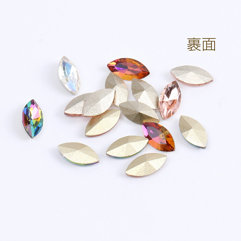 即日発送！Vカットガラスストーン マーキス ラインストーン ネイルパーツ 5×10mm（20ヶ）