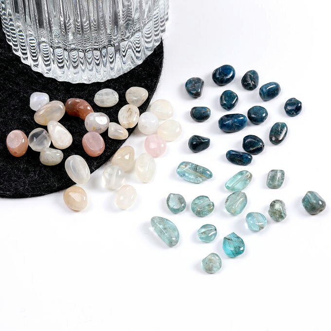 即日発送！天然石ビーズ さざれ石 不規則型 5-7mm（15ヶ）