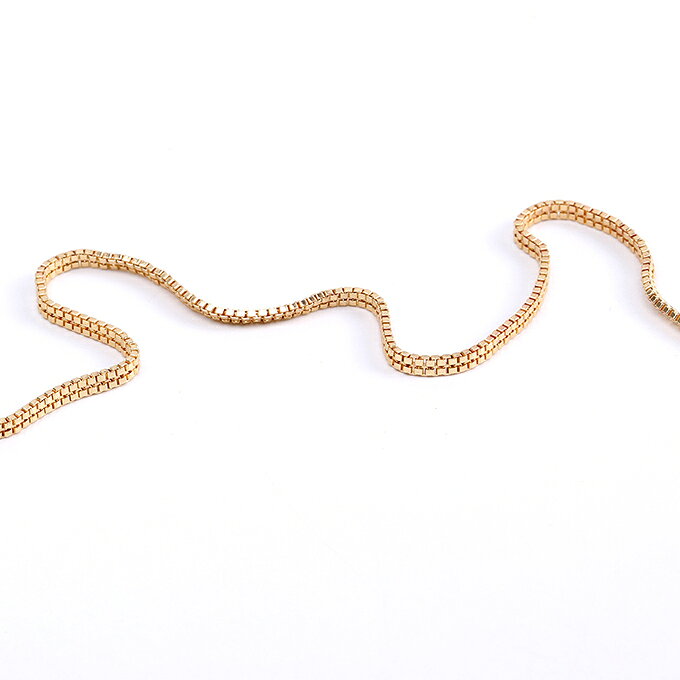 craftmaxの即日発送！デザインチェーン 幅約2mm ゴールド（1m）｜アングル3