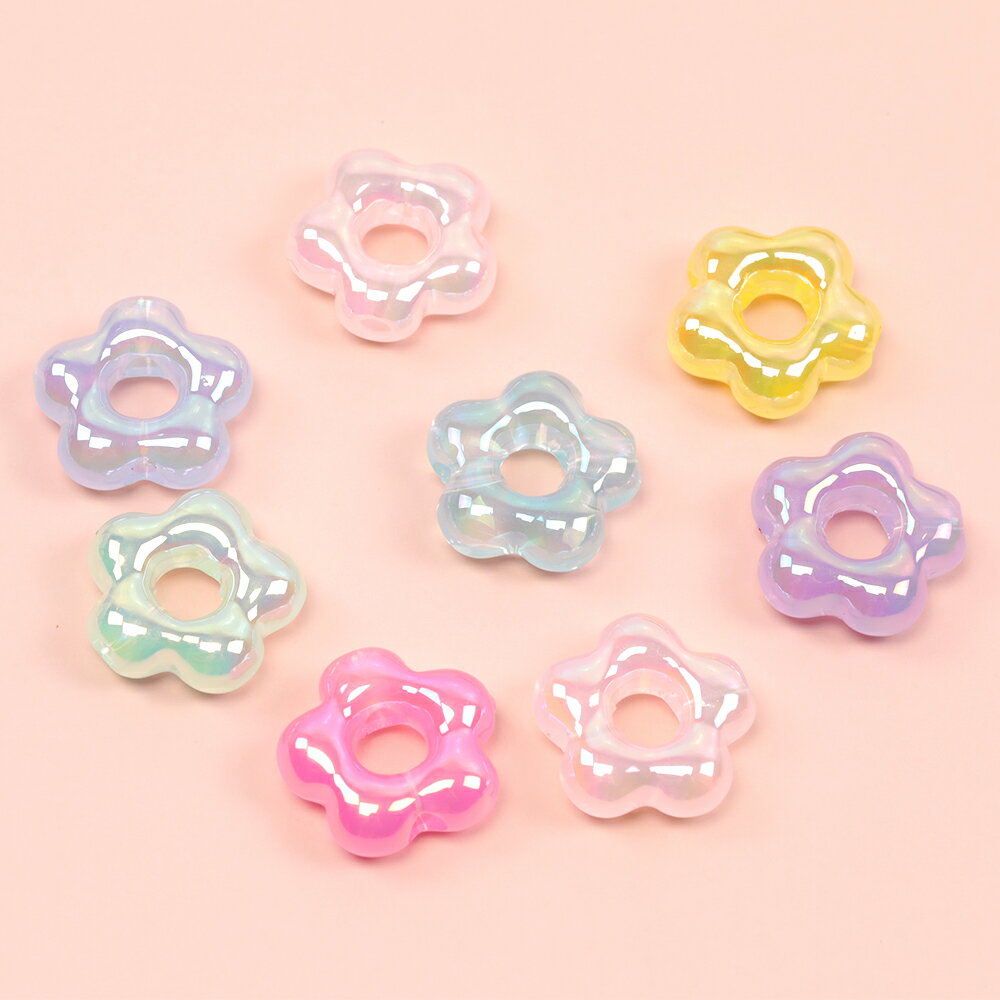 即日発送！アクリルパーツ 花弁 お花 フラワー DIY 可愛い 約19mm（ランダム4ヶ）