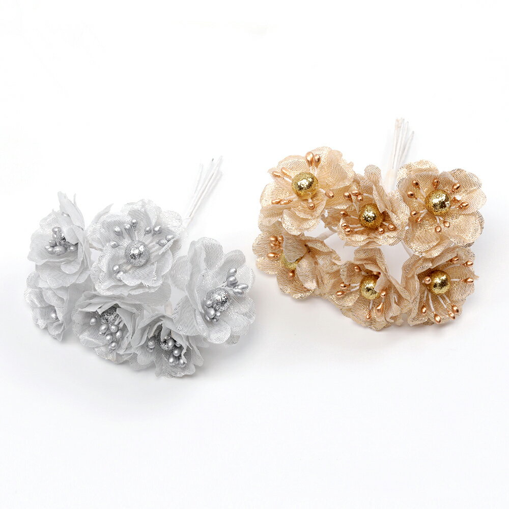 即日発送！ドライフラワー サザンカ 花束 造花 飾り 手作り（1束6個）