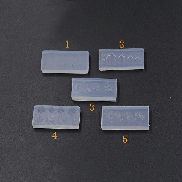 即日発送！シリコンモールド UVレジンモールド ミニ植物シリーズ ネイルアート用