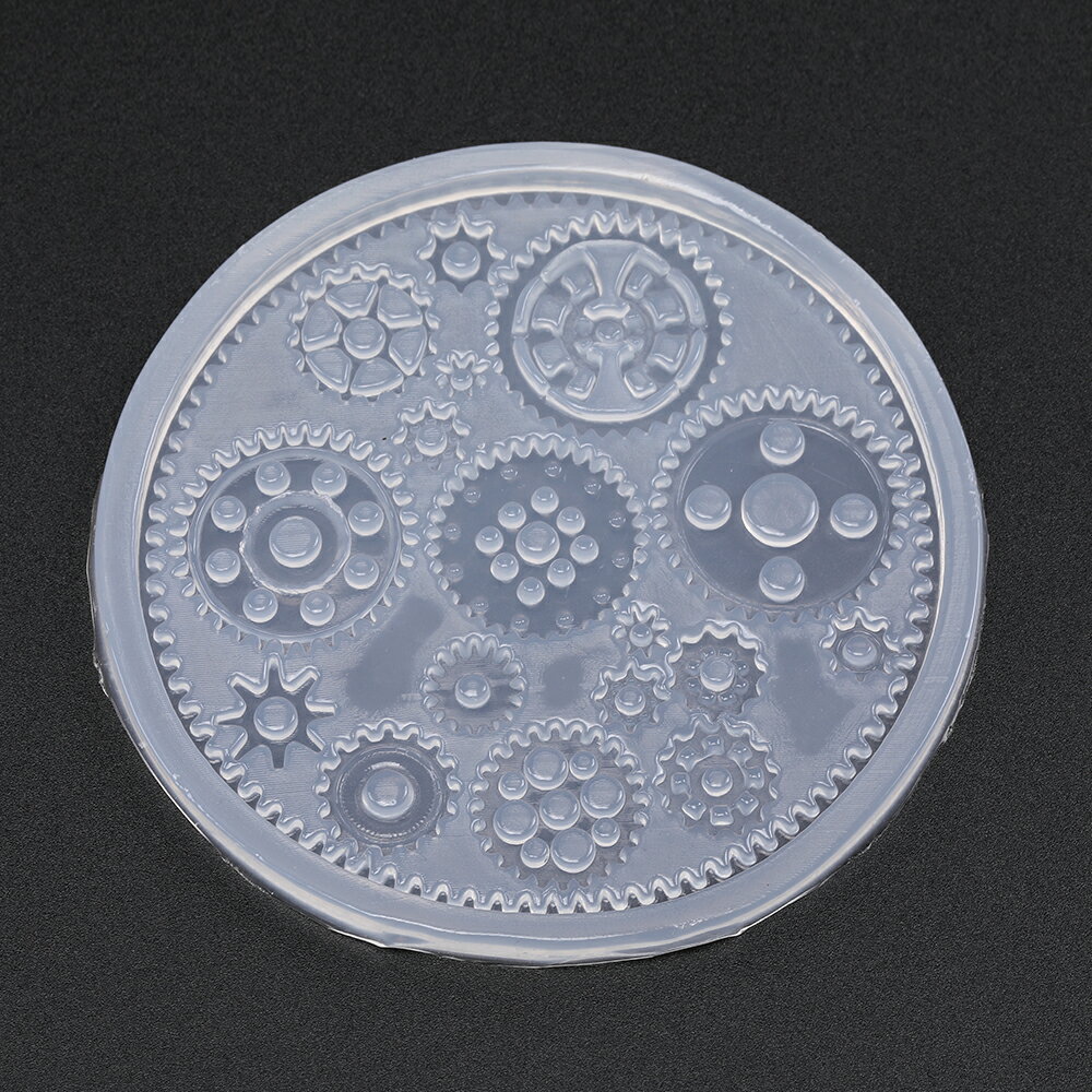 即日発送！シリコンモールド 歯車 13種 ソフトタイプ 鏡面仕上げ (1枚)