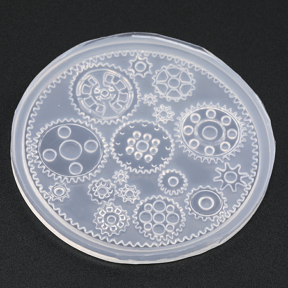 即日発送！シリコンモールド 歯車 13種 ソフトタイプ 鏡面仕上げ (1枚)