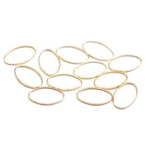 即日発送！フレームパーツ 楕円 ゴールド 12x20mm(10ヶ)