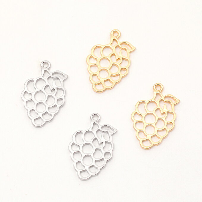 即日発送！レジンフレーム グレープモチーフ レジン空枠 セッティングチャーム 葡萄レジン枠 1カン付き..