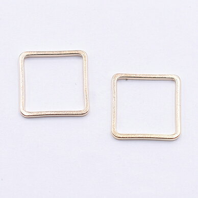 即日発送！フレームパーツ 四角 12×12mm ゴールド【約30ヶ】