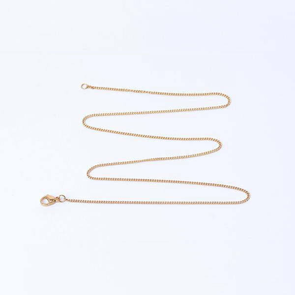 仕　様 サイズ【A】幅約1.5mm(全長約50cm)【B】幅約2mm(全長約50cm)【C】幅約2.2mm(全長約50cm)【D】幅約3mm(全長約50cm)材　質ステンレス製 重さ【A】約2.3g/袋【B】約3.5g/袋【C】約4.6g/袋【D】約6.8g/袋 「※アレルギー対応ではありません」 入　数 1連 注意事項 商品の一部には、生産過程上において、歪み・メッキムラ・色ムラ・サビ・多少の柄ずれなどある場合があります。ご返品とご交換は出来かねますので、予めご了承の上ご購入ください。ご理解・ご協力をお願い申し上げます。