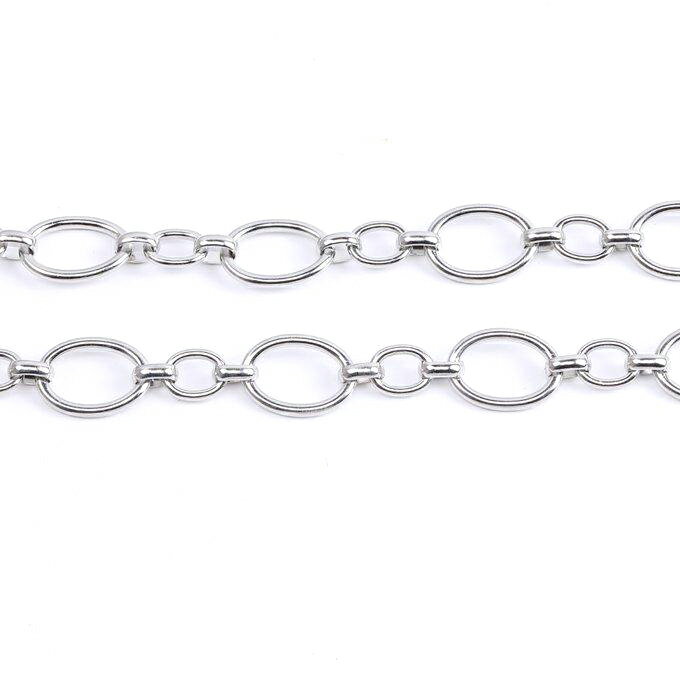 即日発送！ステンレス製 デザインチェーン 15×21mm（10cm）