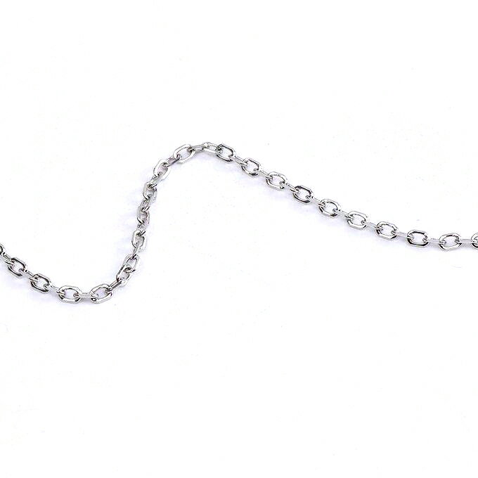 即日発送！ステンレス製 ロング小判チェーン 幅約1.5mm（1m）