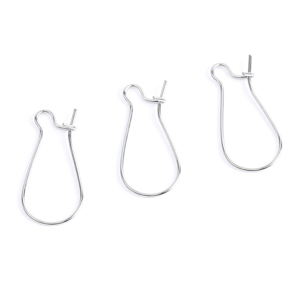 Rakuten - 即日発送！ステンレス製 キドニーワイヤーピアス 11×24mm（40ヶ）