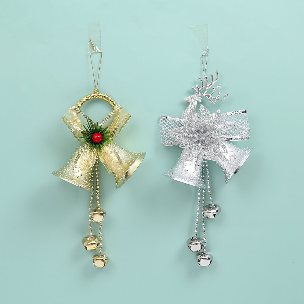 即日発送！クリスマスオーナメント クリスマスリボン 鈴付き クリスマス装飾 飾り おしゃれ
