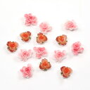 即日発送!ネイルパーツ カメリア ジェルネイルデコパーツ花 フラワー貼付けパーツ UVレジン封入パーツ 樹脂製 11mm (30ヶ)