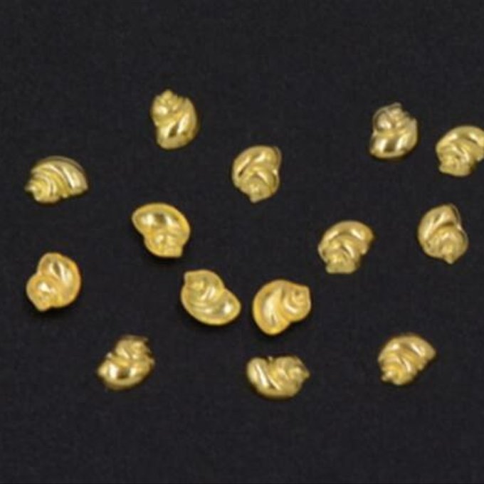 即日発送！ネイルパーツ メタルパーツ 石巻貝 4×5mm ゴールド【約480～500ヶ】