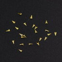 即日発送!ネイルパーツ メタルパーツ 長三角 3×5mm ゴールド【約480~500ヶ】